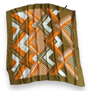 Vintage Italian made chevron scarf